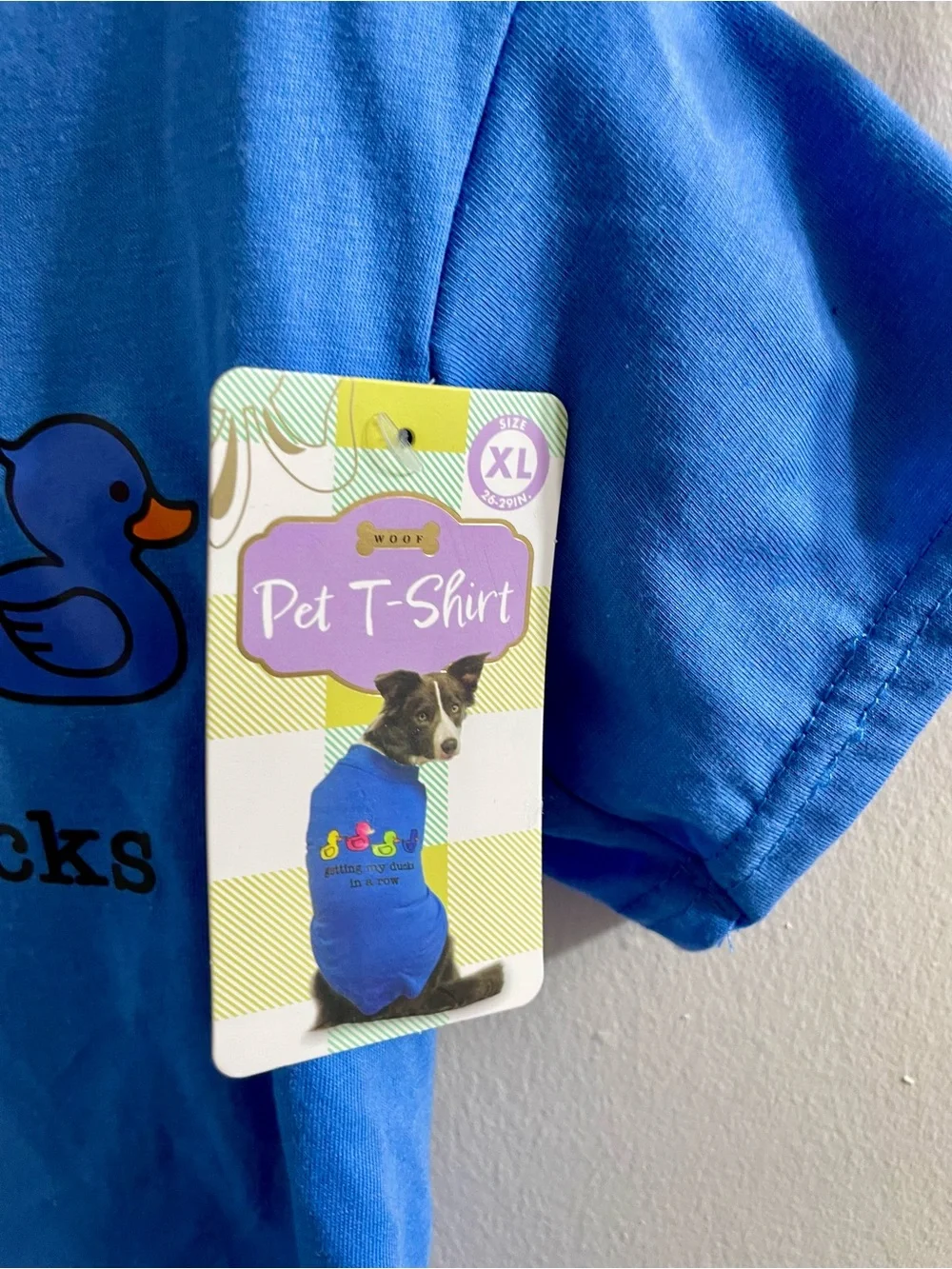 Pet Blue 'Getting My Ducks in a Row' T-Shirt XL Size See Chart For Fit NWT